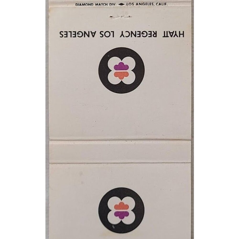 Vintage Matchbook Cover Hyatt Regency Los Angeles Hotel California